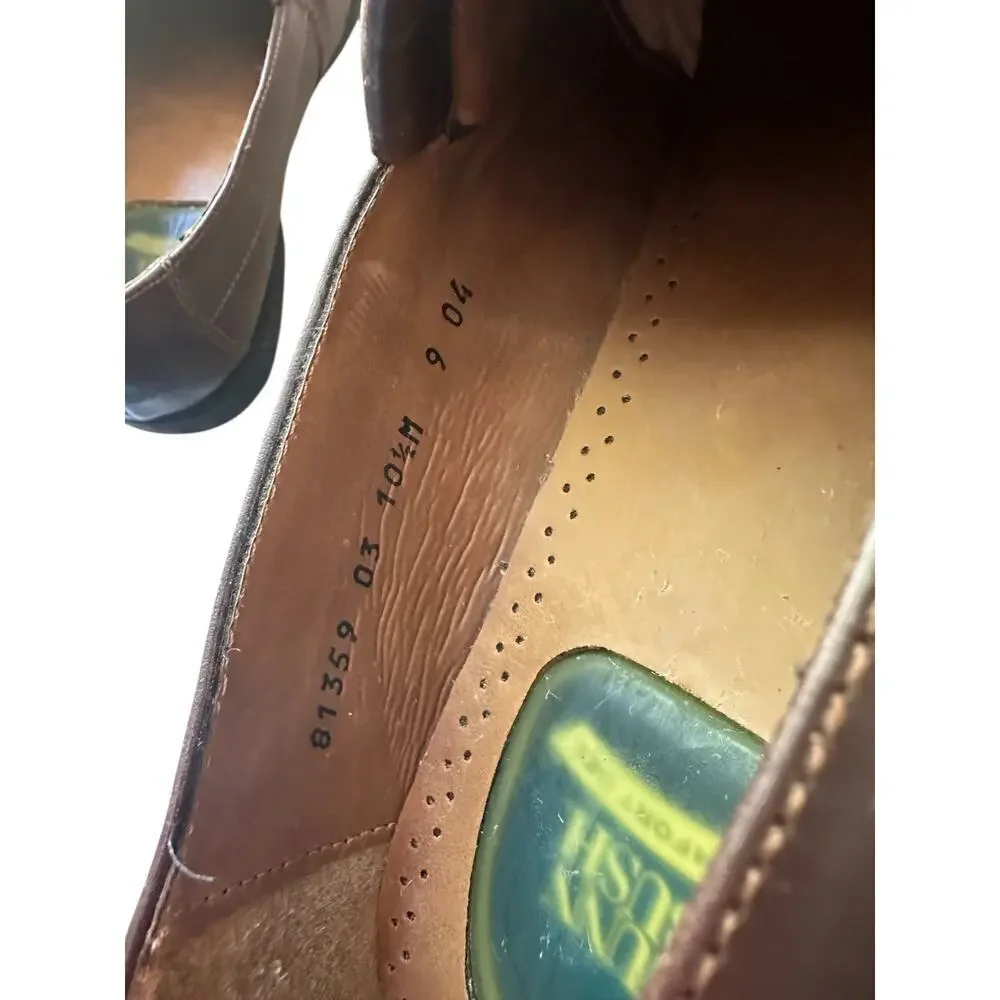 Nunn Bush Brown Leather Tassel Loafers Comfort Gel Men’s 10.5M